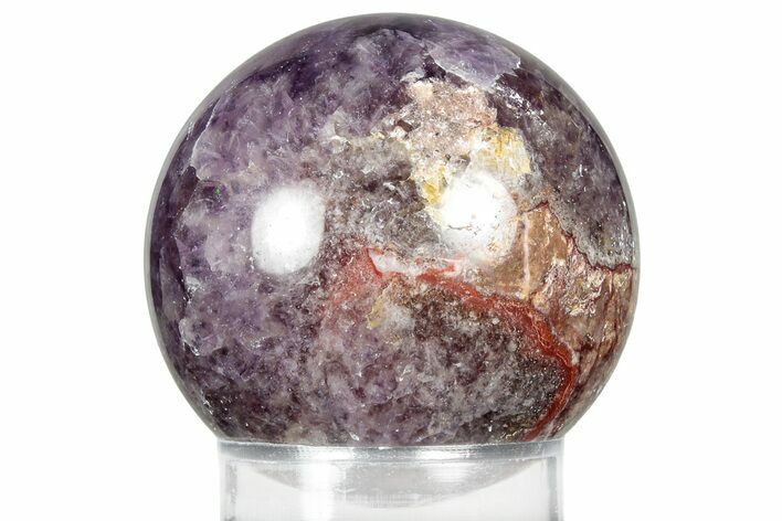 Polished Chevron Amethyst Sphere - India #359833
